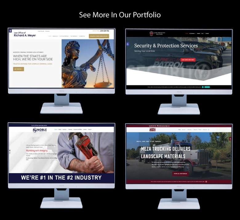 Sample website design portfolio