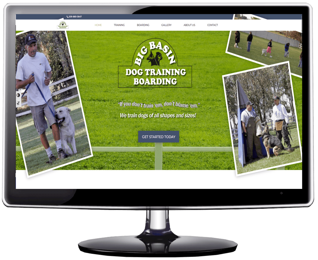 Website designed for dog training and boarding by Web Design Just For You Website designed for dog training and boarding by Web Design Just For You
