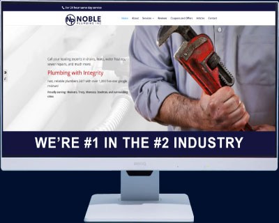 Web design for plumber