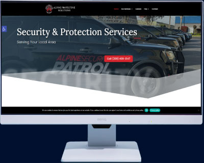 Website development for security company